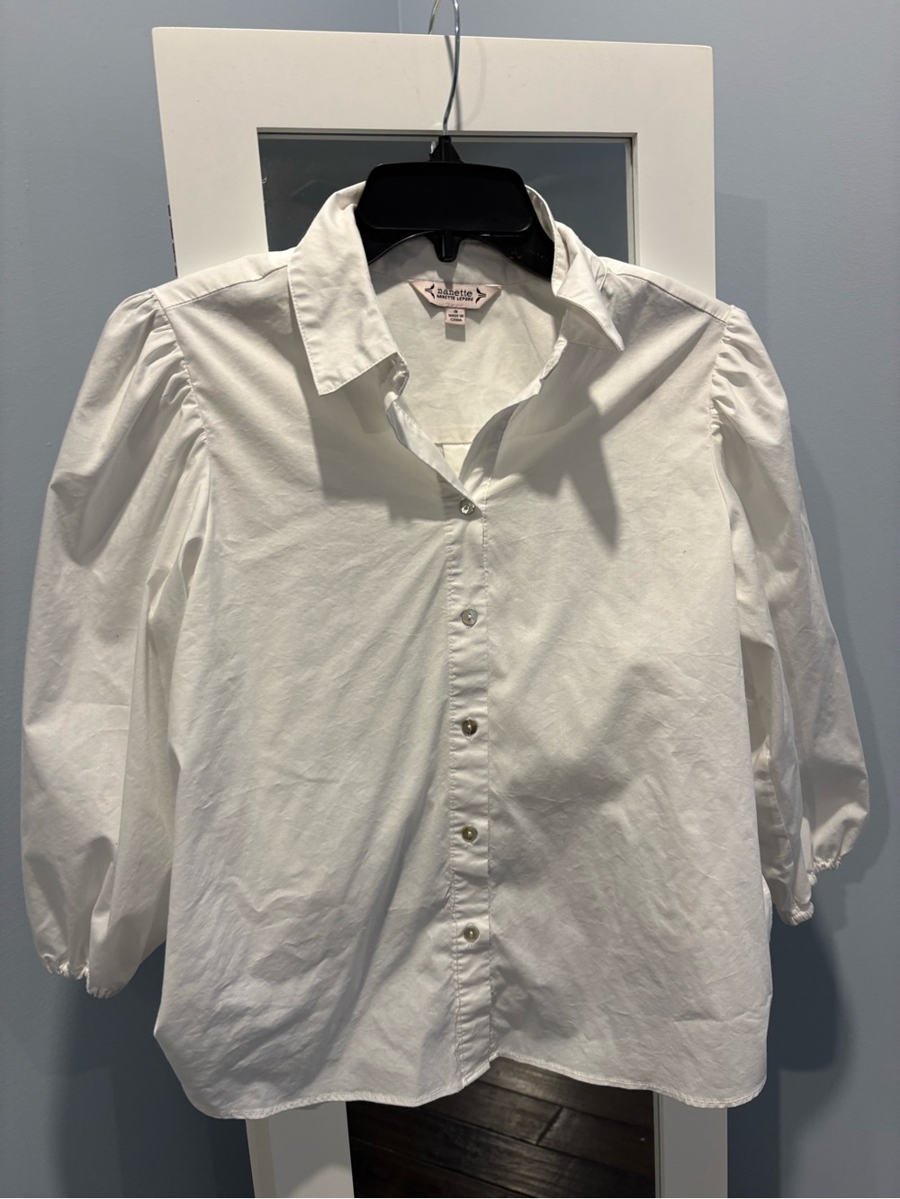 Nanette Lepore Button-Down Puff Sleeve Shirt